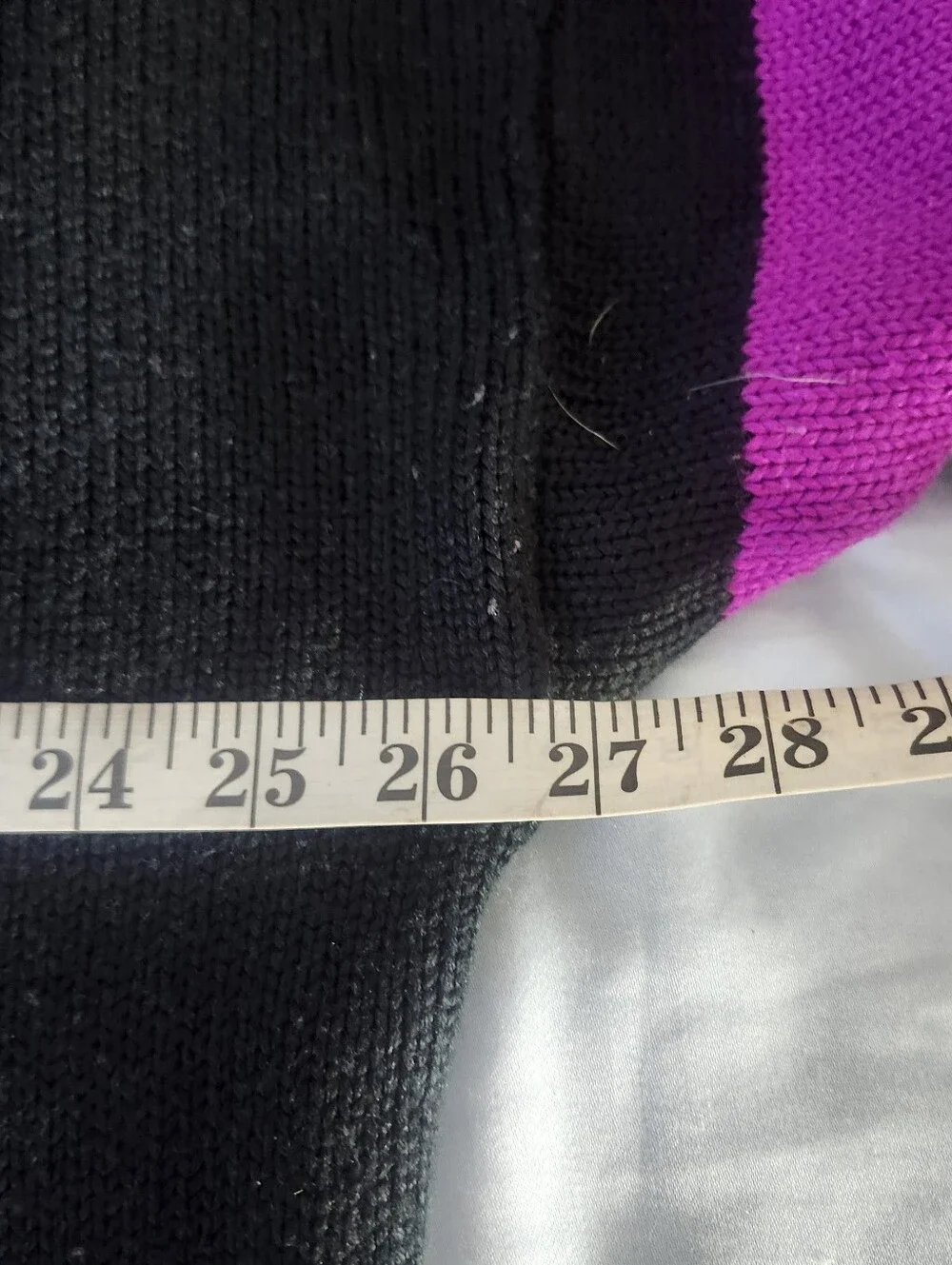 Esprit Sport Vintage Black & Magenta Oversized M-XL Mock Neck Sweater 80s Vintag